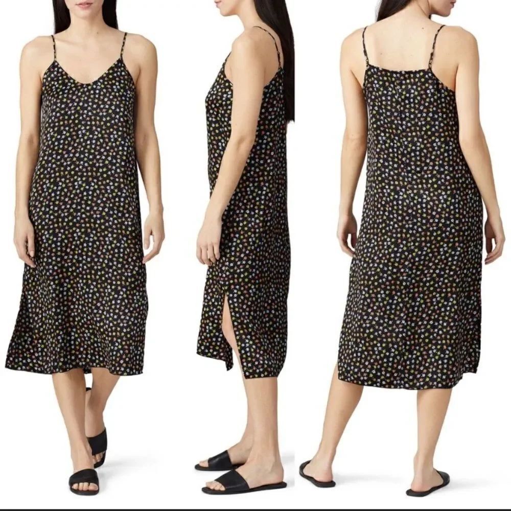 ATM Anthony Thomas Melillo Floral Printed Slip Dress